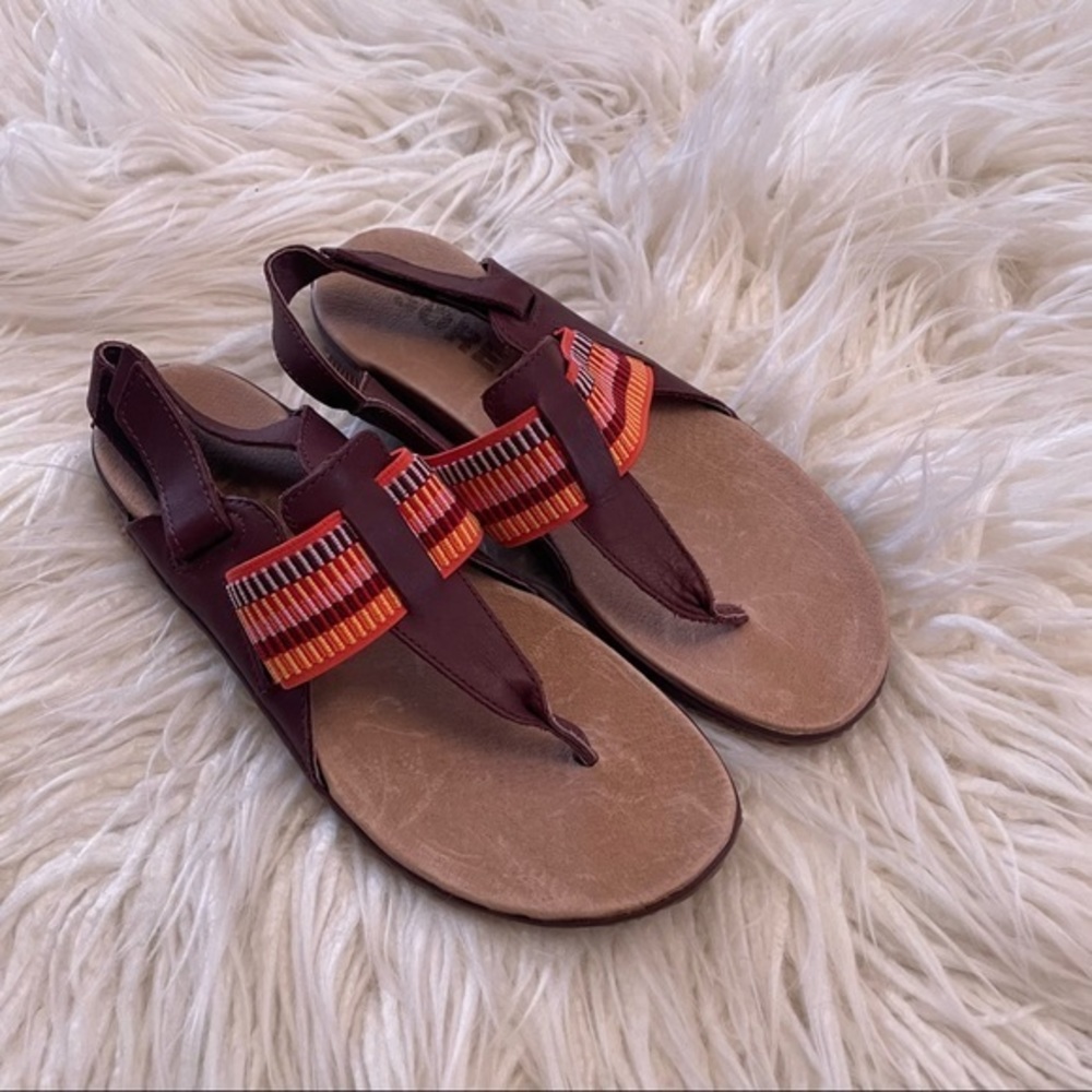 Sorel Out and About sandals size brown orange